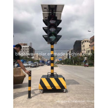 Solar Traffic Light Signal Light Portable with Battery 24 Hours Working